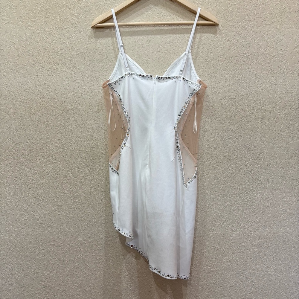 Fashion Nova Elegant White Asymmetrical Dress - Picture 8 of 12